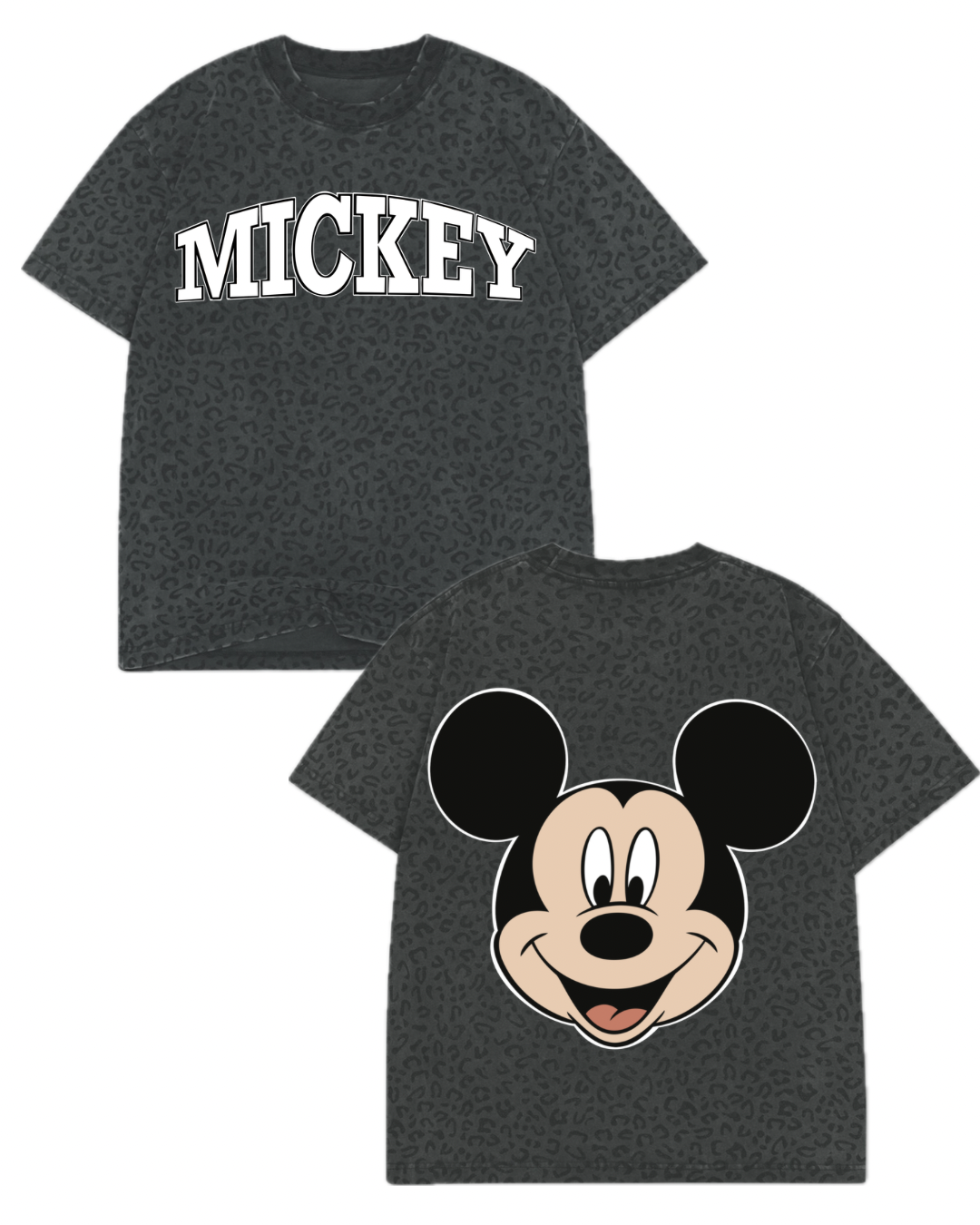 Black cheetah print Mickey